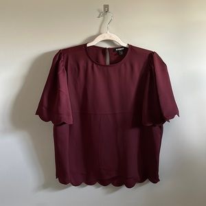 Express Maroon Top